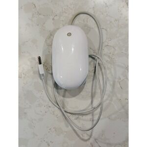 Apple Mighty Mouse A1152 Wired USB Optical Mouse White EMC 2058